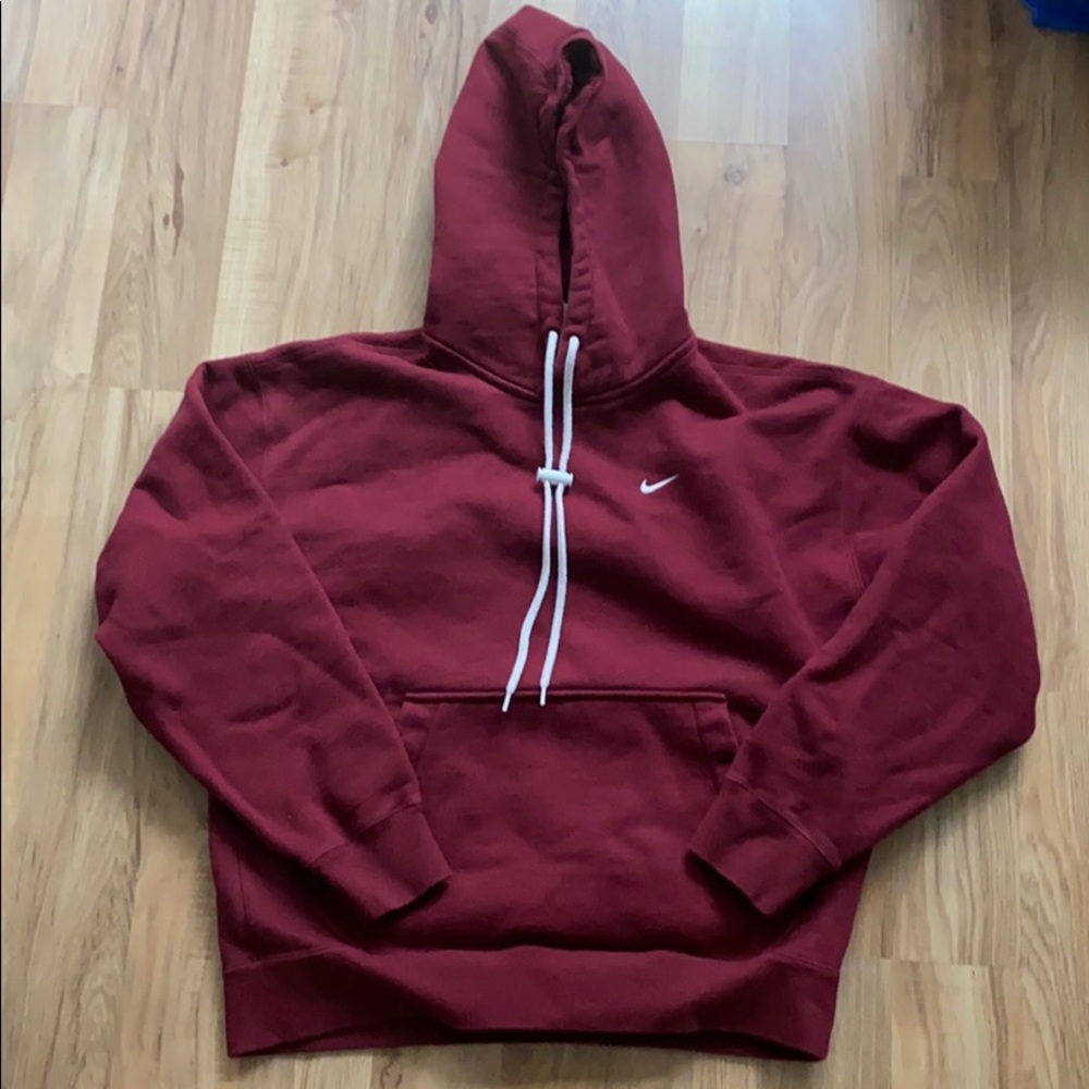 SOLD— Nike Lab Maroon heavy weight hoodie - Picture 1 of 4